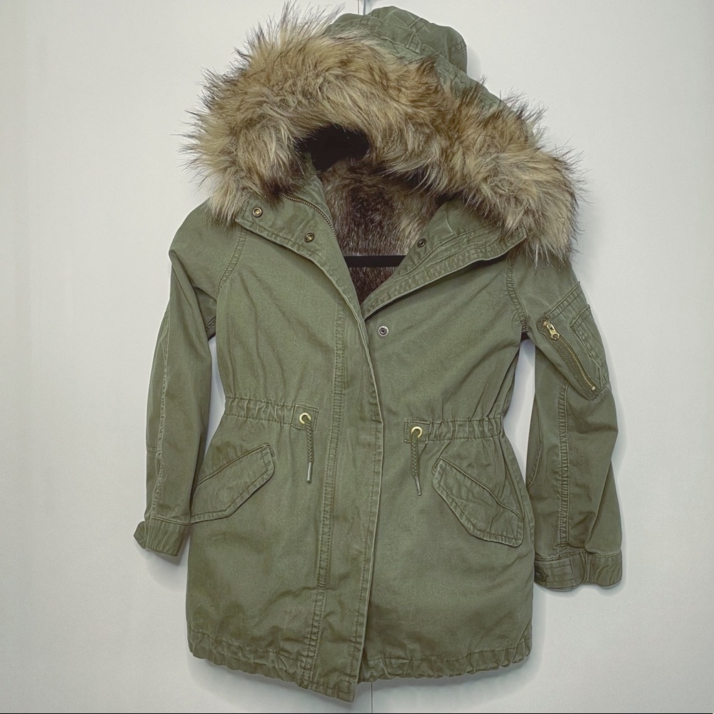 Girl’s GapKids 3-in-1 Parka Army Jacket
